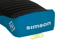 Sitzbank komplett (strukturiert) schwarz/blau S51E, S70E Enduro