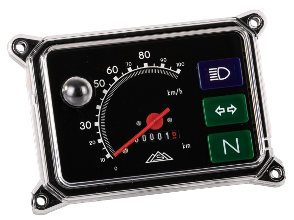 6V Tacho für Roller SR50 - Gerätekombination 100km/h