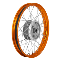 SIMSON Speichenrad 1,5x16 Zoll Alufelge, orange +...