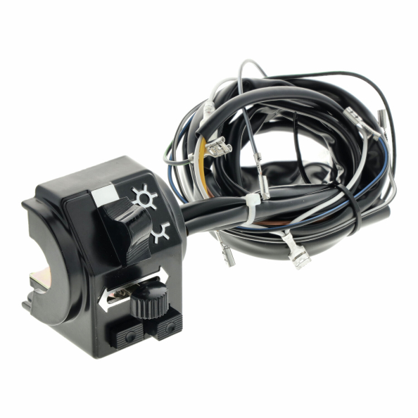 Schalterkombination 8626.19/3 kompl. m. Kabel 6 + 12 Volt mit Lichthupe Enduro-Hochlenker S51E, S70E