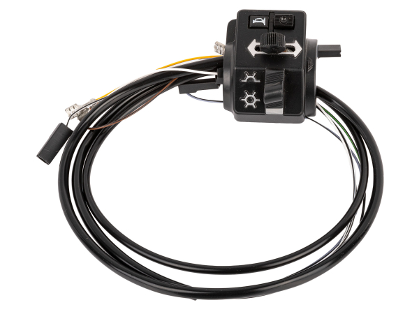 Schalterkombination 8626.19/16 kompl. m. Kabel 12Volt ohne Lichthupe Enduro-Hochlenker S51/1E, S70/1E