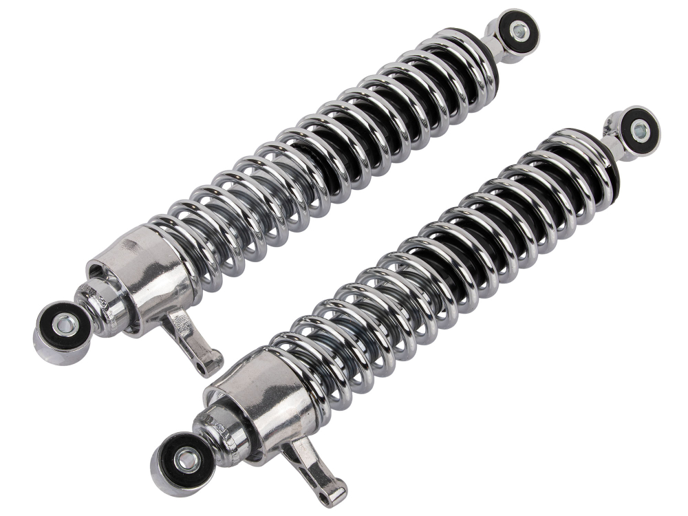 Set Replika Federbeine S51 Enduro 360mm verstellbar, verchromt