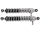 Set Replika Stoßdämpfer S51 Enduro 360mm verstellbar, verchromt