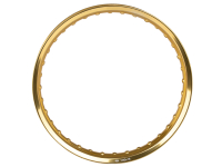 Alufelge 1,60x16 - 36 Loch - gold eloxiert und poliert...