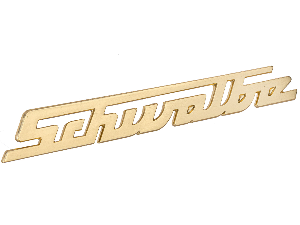Gold Schriftzug für Schwalbe Knieblech KR51/1 & KR51/2