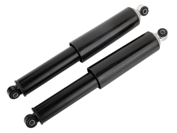 Stoßdämpfer SET hinten kurze Ausführung schwarz KR51 bis Bj.78. ( Länge 300mm )