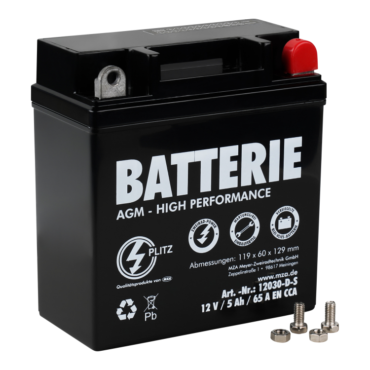 Simson Batterie 12N5-3B 12V 5,0 Ah für SR50, SR80, 27,16 €