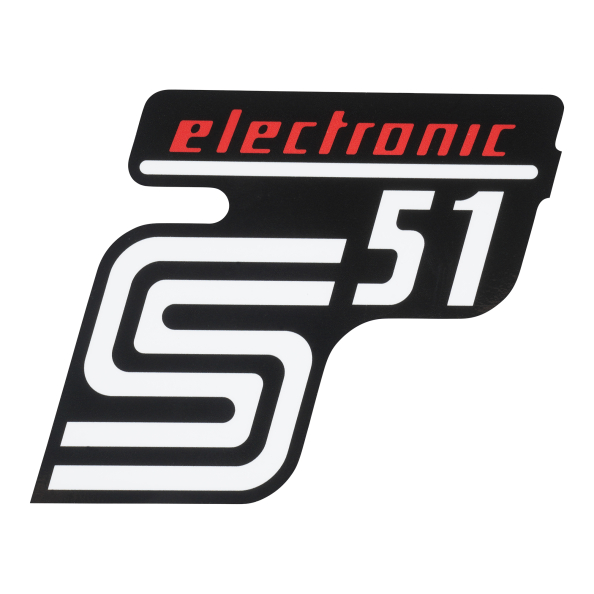 Klebefolie Seitendeckel - electronic - rot S51 1. Qualität