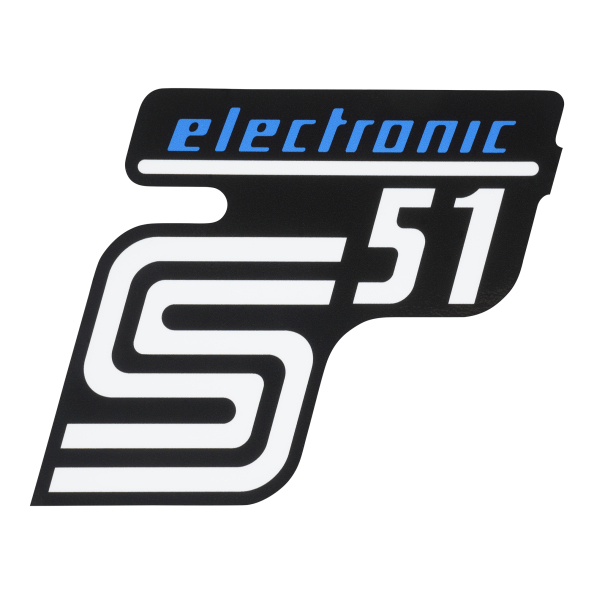 Klebefolie Seitendeckel - electronic - blau S51 1. Qualität