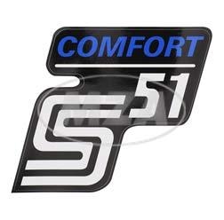 Klebefolie Seitendeckel -Comfort-, blau, S51 1. Qualität