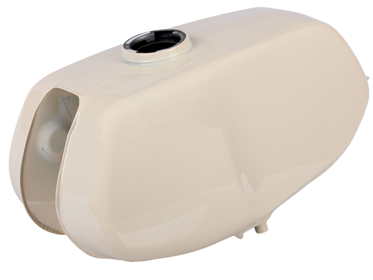 Habicht Tank lackiert Alabasterweiß für Simson SR4-4. SR4-3 Sperber