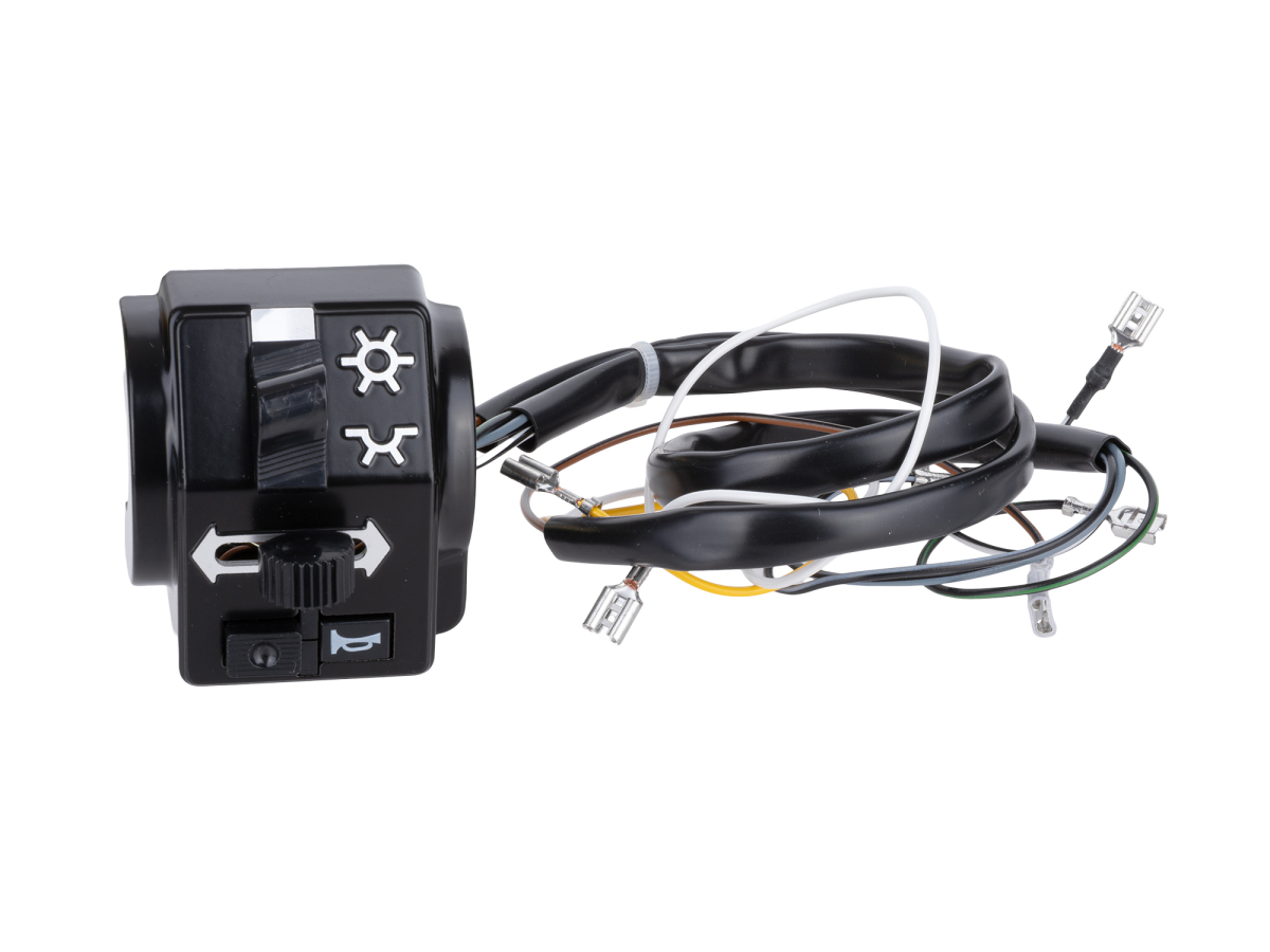 Schalterkombination 8626.19/9 + 19/10 kompl. m. Kabel 12Volt ohne Lichthupe Roller SR50, SR80
