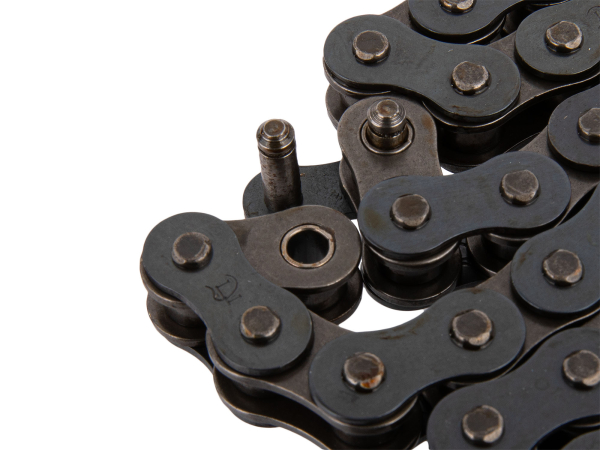 Produktbild von Antriebskette 136 Glieder – 1/2 X 5,4 Mm, Gehärtet, Vorgefettet, Inkl. Kettenschloss – Passend Für Simson MS50
