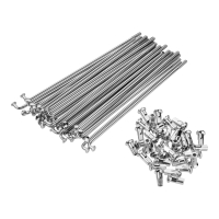 Import Speichensatz für S51, S70, S53, S83, KR51 Edelstahl 36x 143,5 mm + Nippel M4