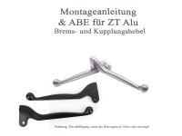 ZT Handhebel schwarz Alu-massiv (Brems- und...