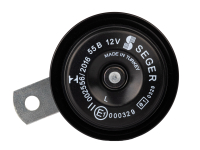 schwarze Hupe, Signalhorn - 108 db(A) - 12 Volt, 350-420...