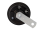 schwarze Hupe, Signalhorn - 108 db(A) - 12 Volt, 350-420 Hz, ca. Ø76mm - Halter: 52 mm