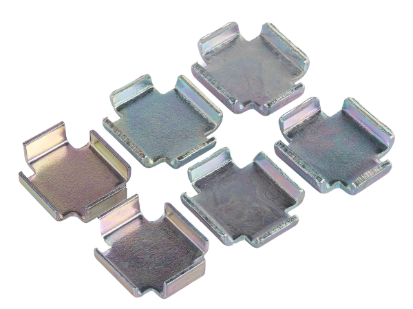 SET Zwischenlagen für Bremsbacken - Stärke: 1,0 - 1,5 - 2,0 mm - je 2x