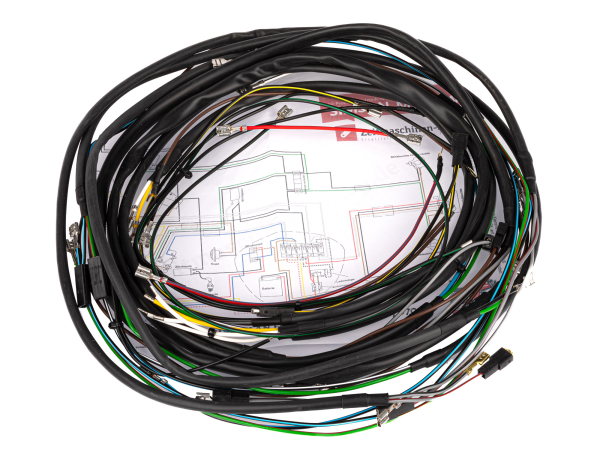 Kabelbaum für Simson S50 S51 Elektronik mit Schaltplan