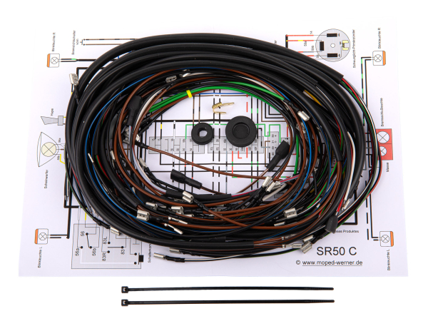 SR50 C Kabelbaum, inkl. Schaltplan