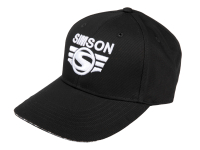 Basecap curved schwarz - mit SIMSON-3D-Logo in silber