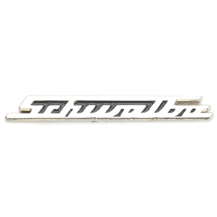 PIN , Anstecknadel- SCHWALBE silber-schwarz ca. 28 mm breit