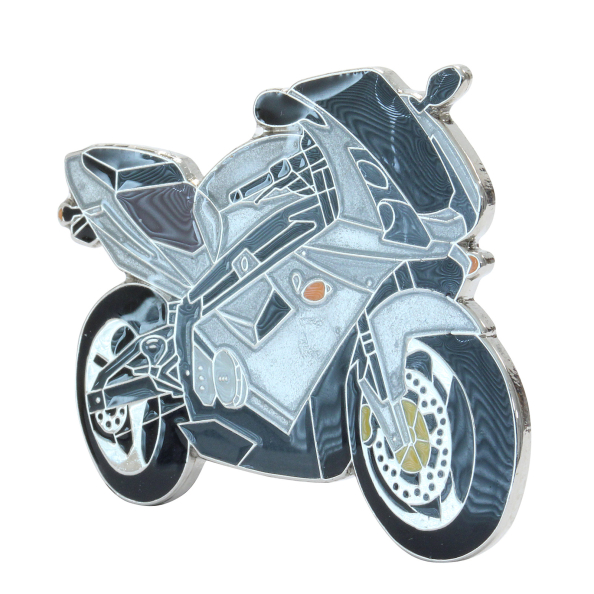 PIN , Anstecknadel - Motorrad 1000S - 2002er-Version silber