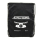 Retro-Sportbeutel - schwarz mit Kordelzugverschluss - Material: 210D-Polyester - mit Aufdruck: Schwalbe und Frontmotiv