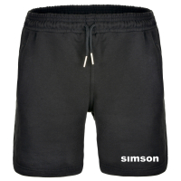 Sweathose Damen im Hotpants-Stil Farbe schwarz - Motiv:...