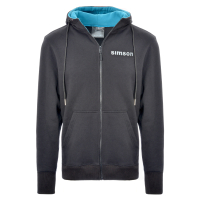 Sweatjacke schwarz blau - Motiv: SIMSON