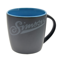 Tasse Farbe: matt schwarz blau - Motiv: SIMSON