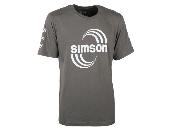 T-Shirt Farbe: grau Größe: L - Motiv: SIMSON Rennshirt