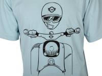 T-Shirt Farbe: OceanBlue - Motiv: Schwalbe Kumpel - 100%...