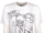 T-Shirt Farbe: weiß - Motiv: S51 auf Flammrot - 100% Baumwolle