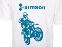 T-Shirt Farbe: weiß - Motiv: SIMSON Cross - 100%...