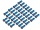 Set: 36x Nippel für Speiche, Blau TiN beschichtung (M3,5 x 3mm)