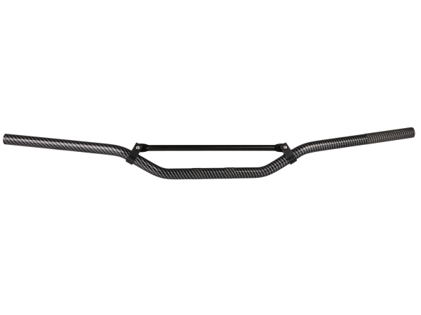 Lenkstange Lenker Enduro Aluminium mit Strebe Carbon-Look 22mm - 820mm