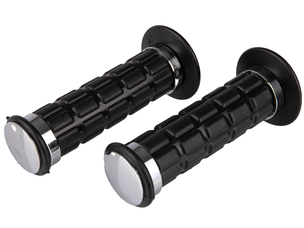Set: Lenkergummi - verchromter Abschlusskappe + 2 Ringe