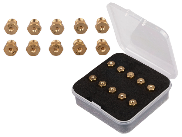 Set Hauptdüsen 10 Stück für BVF Vergaser 102-125er