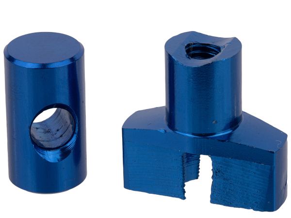 Simson Mutter für Bremsstange eloxiert - verschiedene Farben Blau