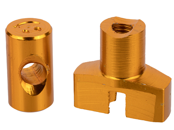 Simson Mutter für Bremsstange eloxiert - verschiedene Farben Gold