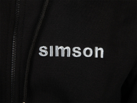 Sweatjacke schwarz blau - Motiv: SIMSON XXL