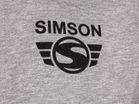 Sweatjacke Farbe: grau - Motiv: SIMSON