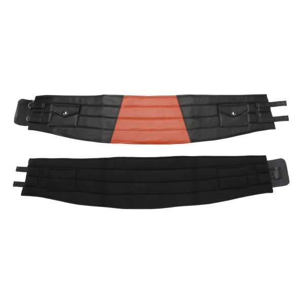 Nierengurt Material: Kunstleder Farbe: schwarz orange Größe: klein Groß