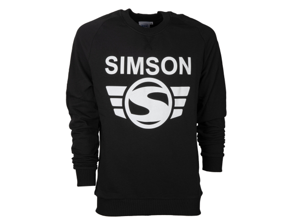 Herren-Sweatshirt schwarz - Motiv: SIMSON - 100% Baumwolle XXXL