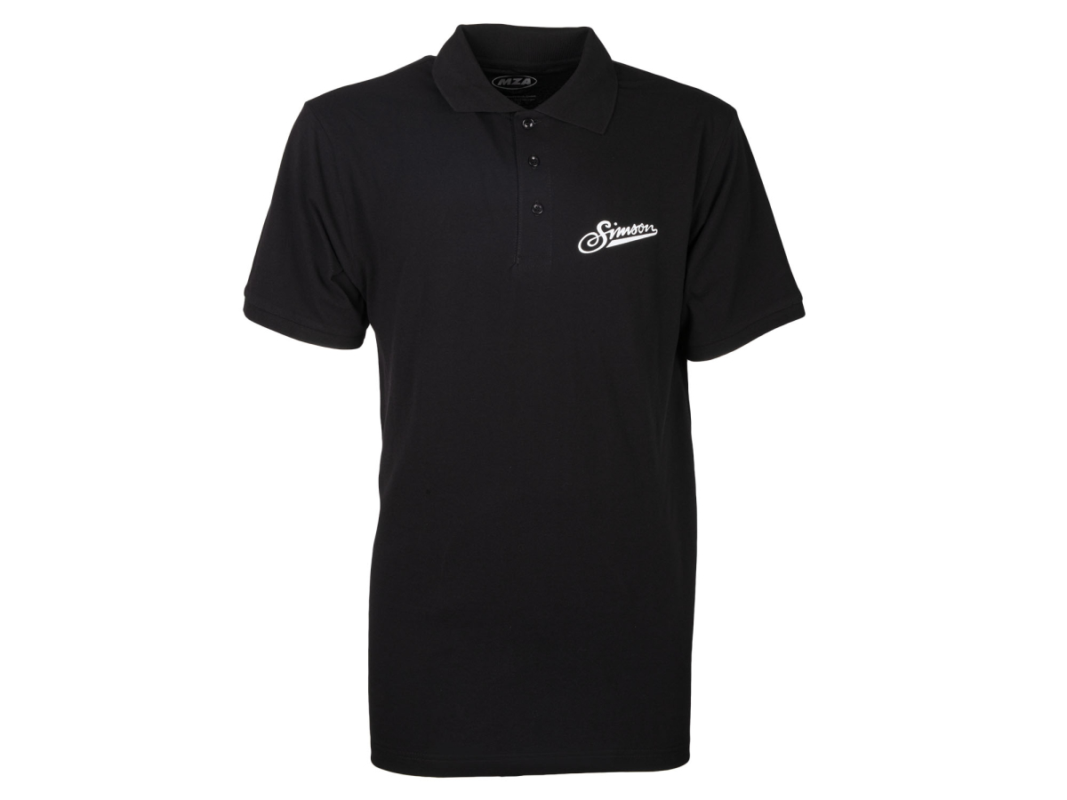 Poloshirt Farbe: schwarz Größe: L - Motiv: SIMSON M