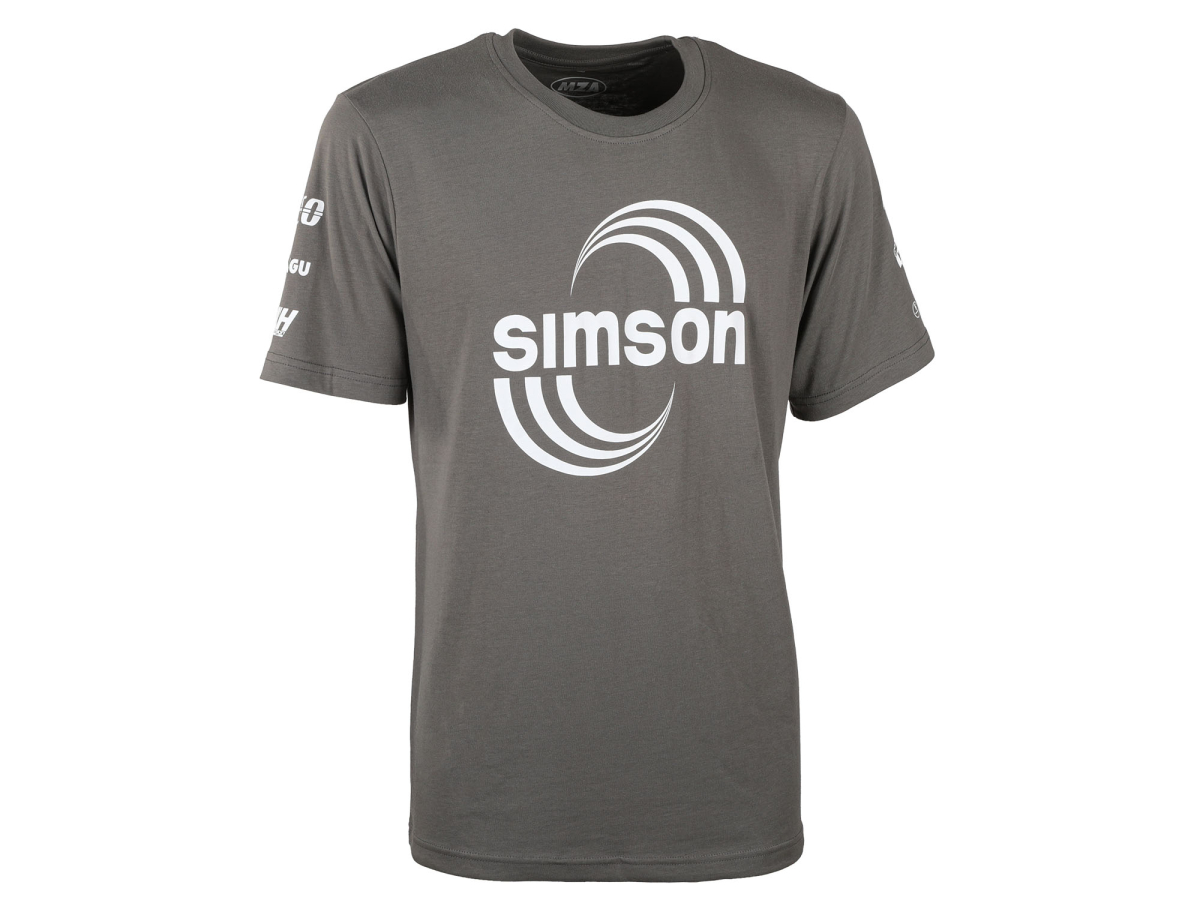 T-Shirt Farbe: grau - Motiv: SIMSON Rennshirt S