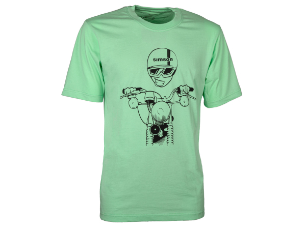 T-Shirt Farbe: NeonMint - Motiv: S51 Kumpel - 100% Baumwolle XS