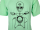 T-Shirt Farbe: NeonMint - Motiv: Schwalbe Kumpel - 100% Baumwolle XL