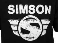 T-Shirt Farbe: schwarz - Motiv: SIMSON - 100% Baumwolle